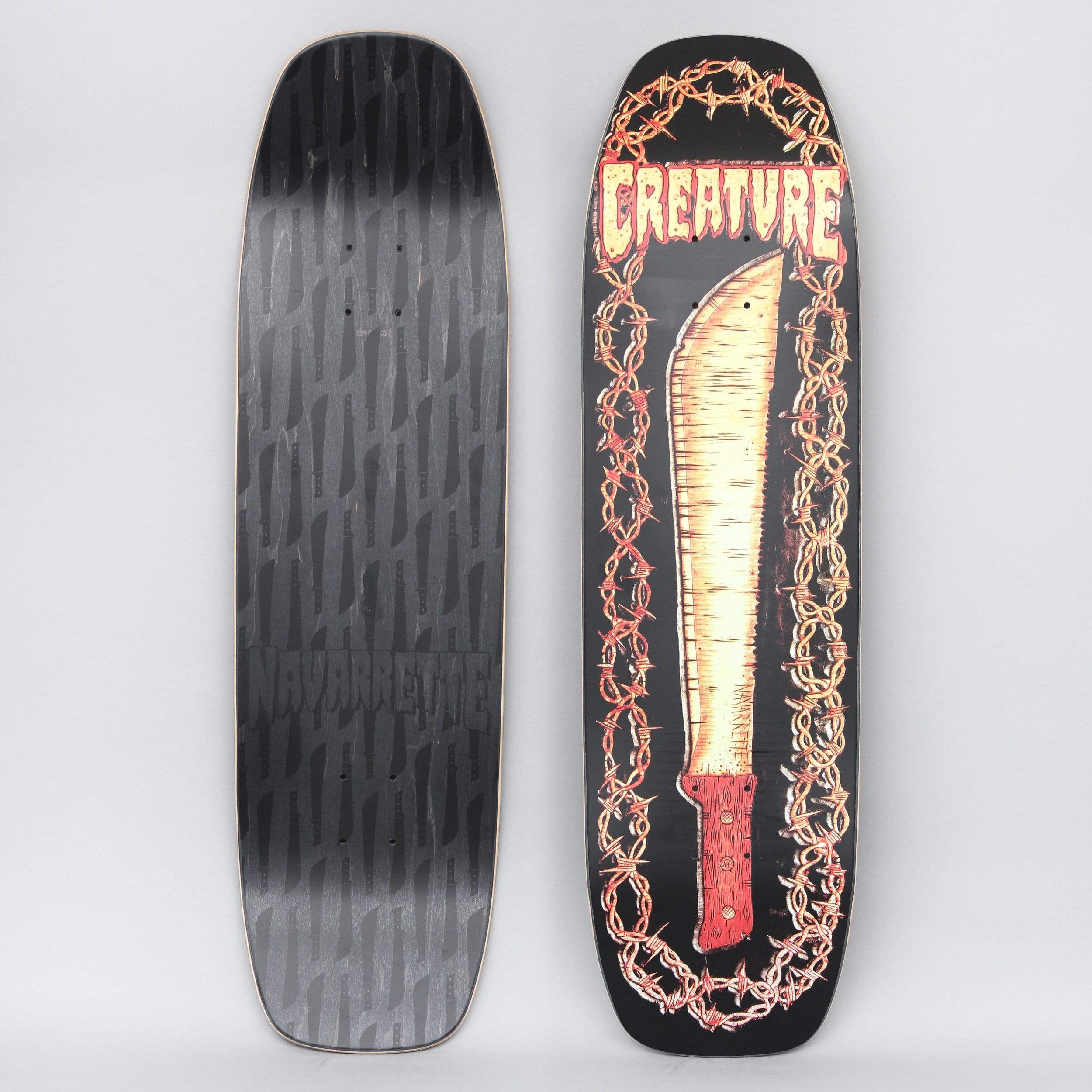 Creature 8.8 Navarrette Leather Skateboard Deck Black – Slam City