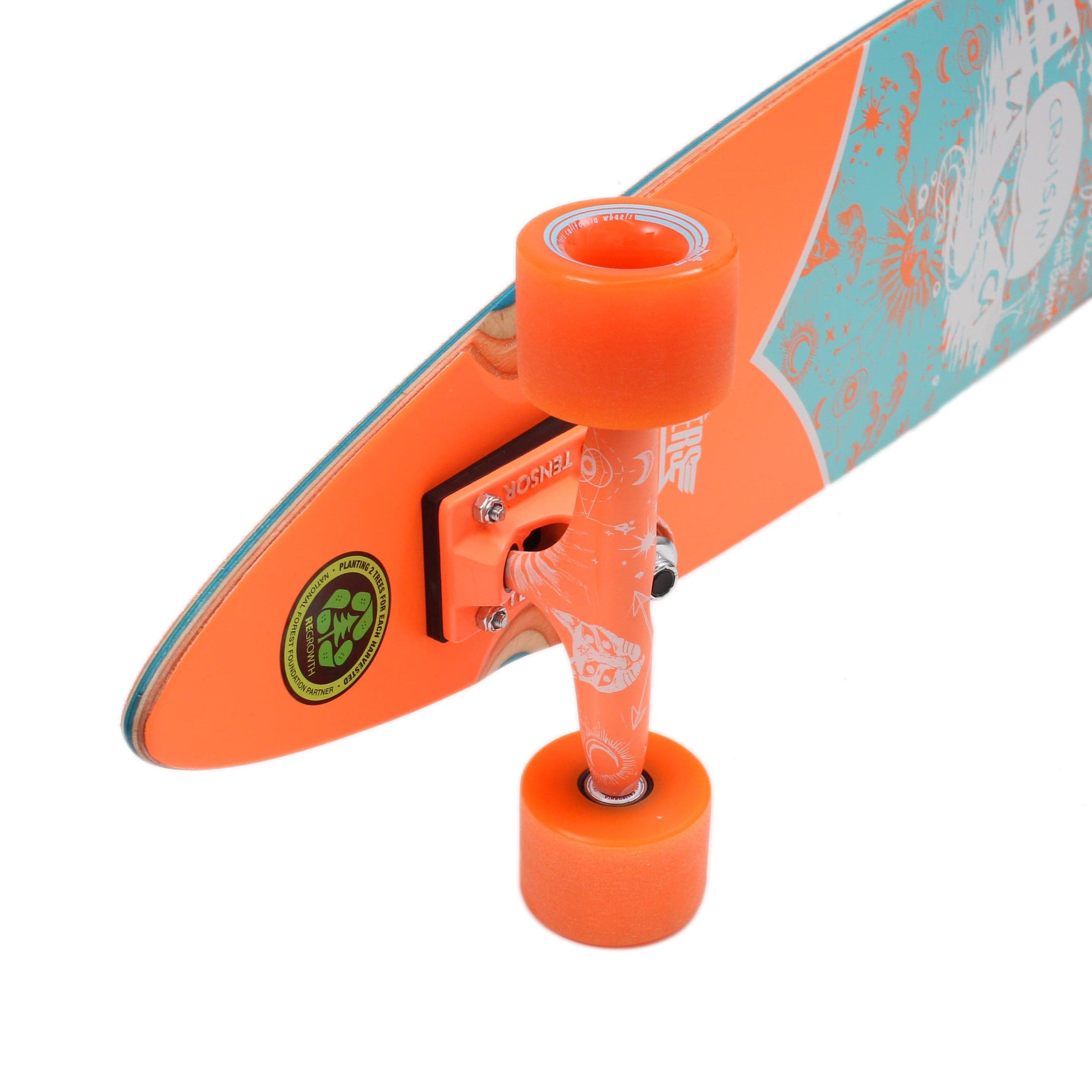 Dusters 38 Crusin Zodiac Longboard Blue / Orange