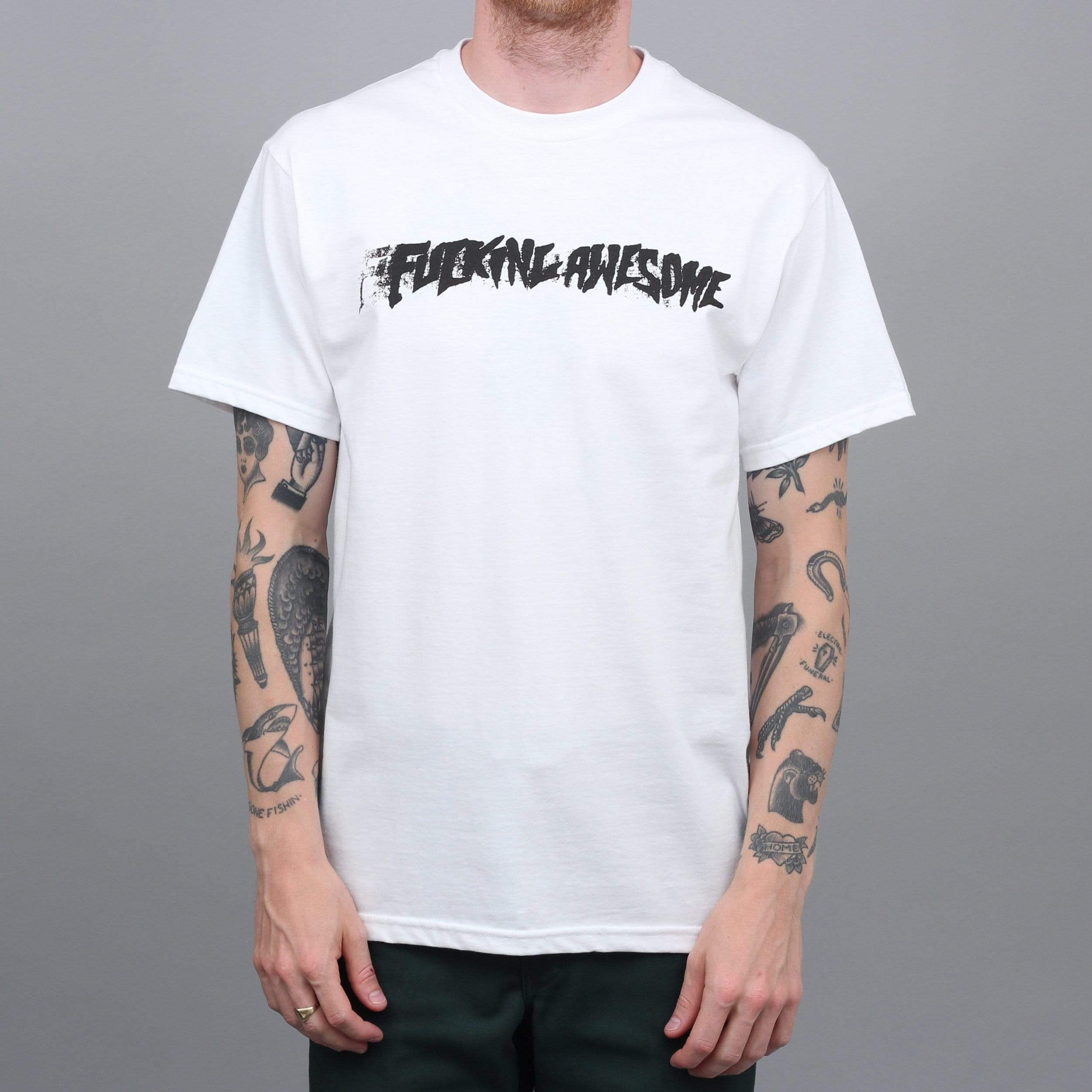 Fucking Awesome Stamp T-Shirt White – Slam City Skates