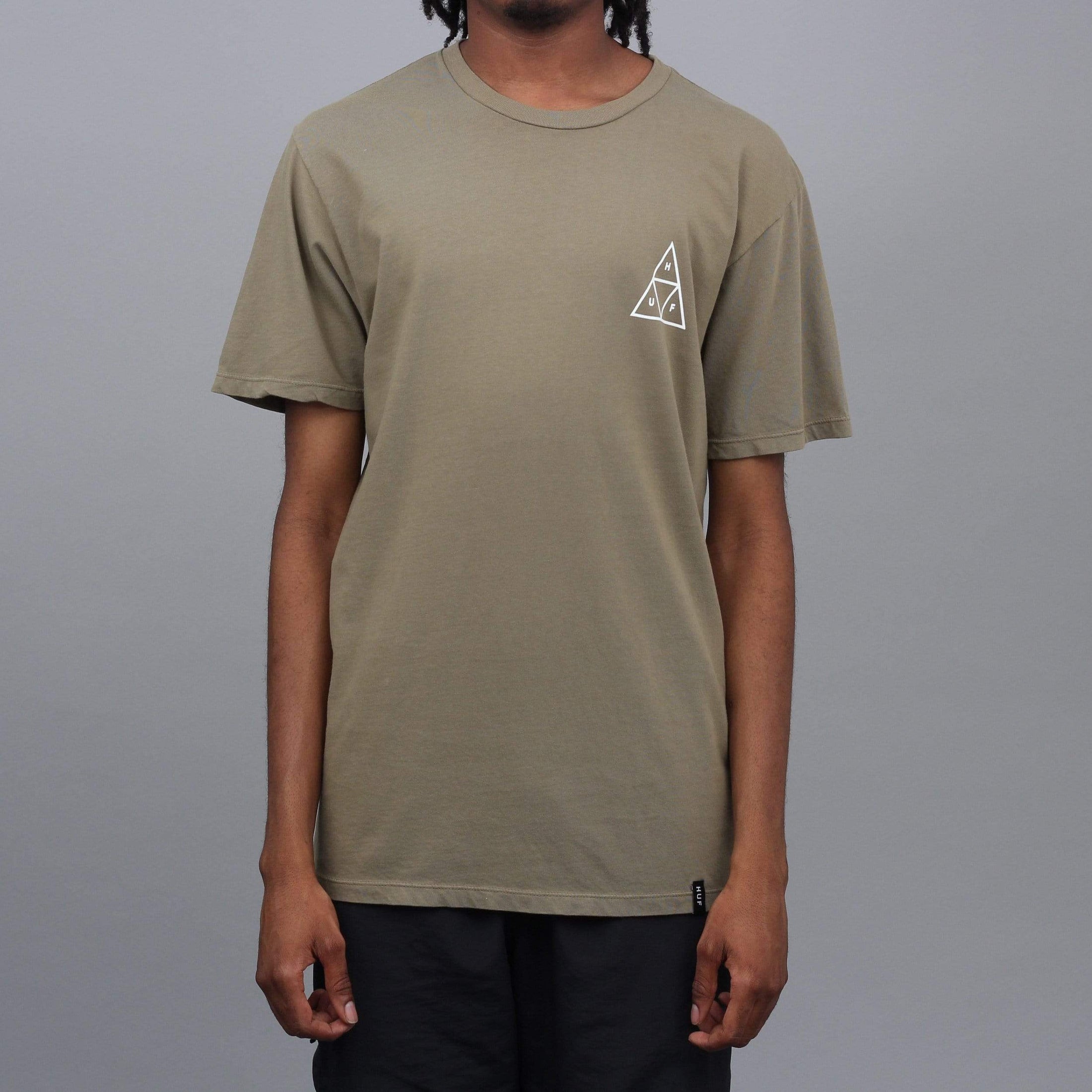 HUF Dystopia Triple Triangle T-Shirt Dried Herb