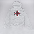 Load image into Gallery viewer, Independent Bar Cross Kids Hood Heather Grey
