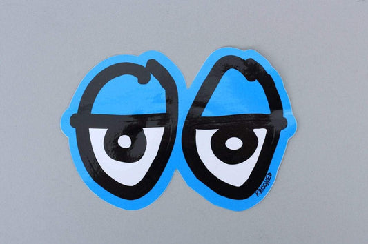 Krooked Diecut Eyes Sticker Blue