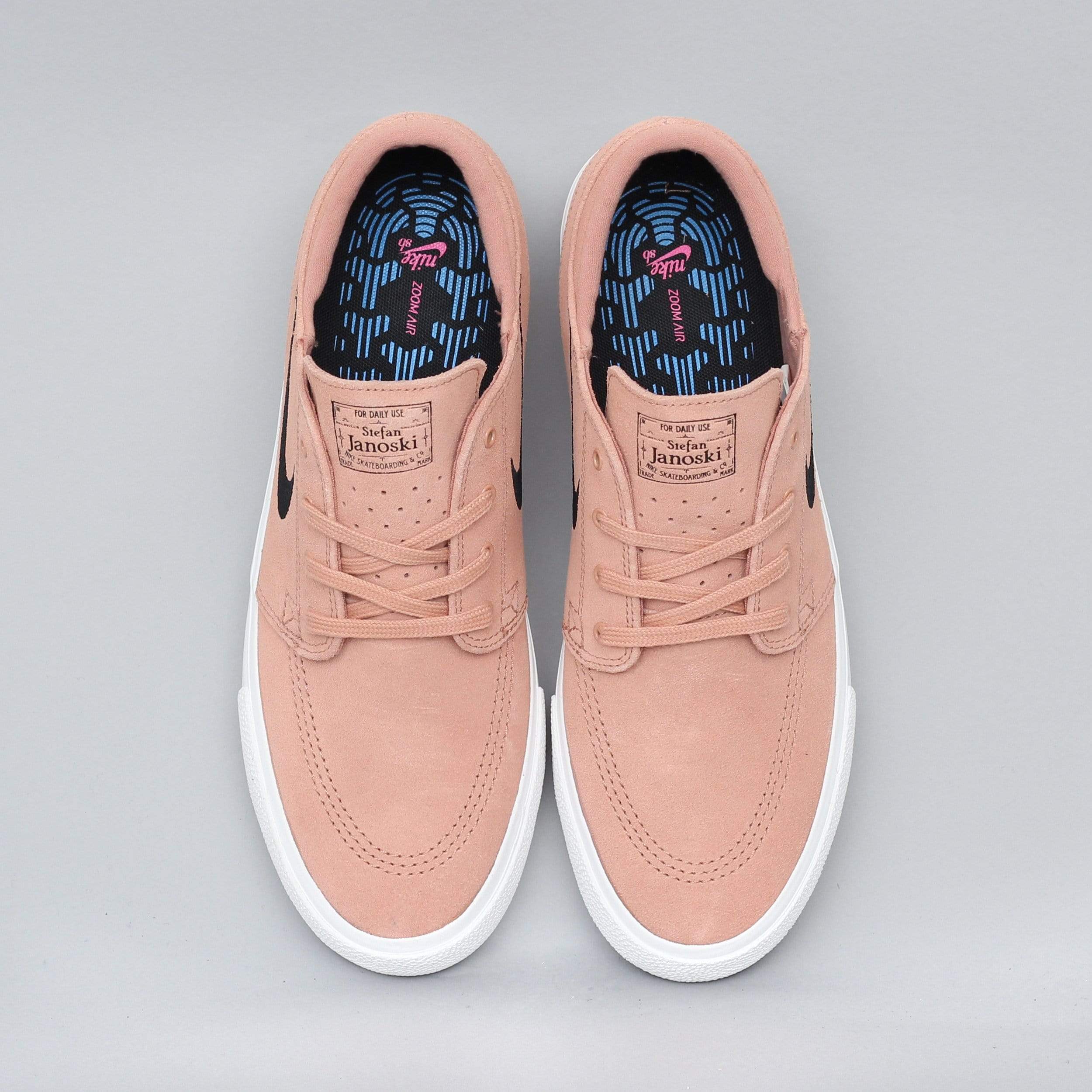 Nike SB Janoski RM Shoes Rose Gold Black Summit White Slam City Skates