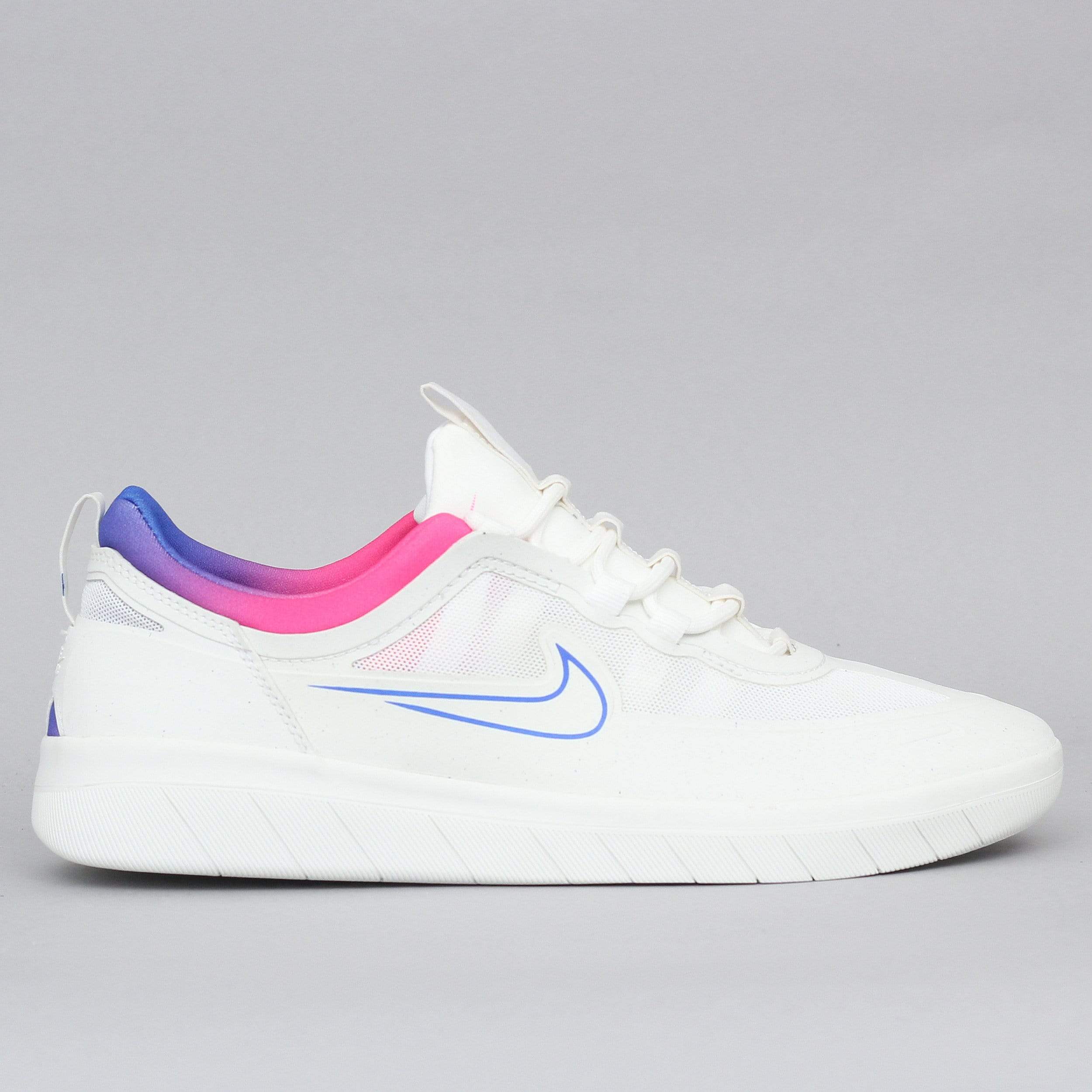 Marinero agitación árabe Nike SB Nyjah Free 2 T Shoes Summit White / Racer Blue - Pink Blast - Slam  City Skates