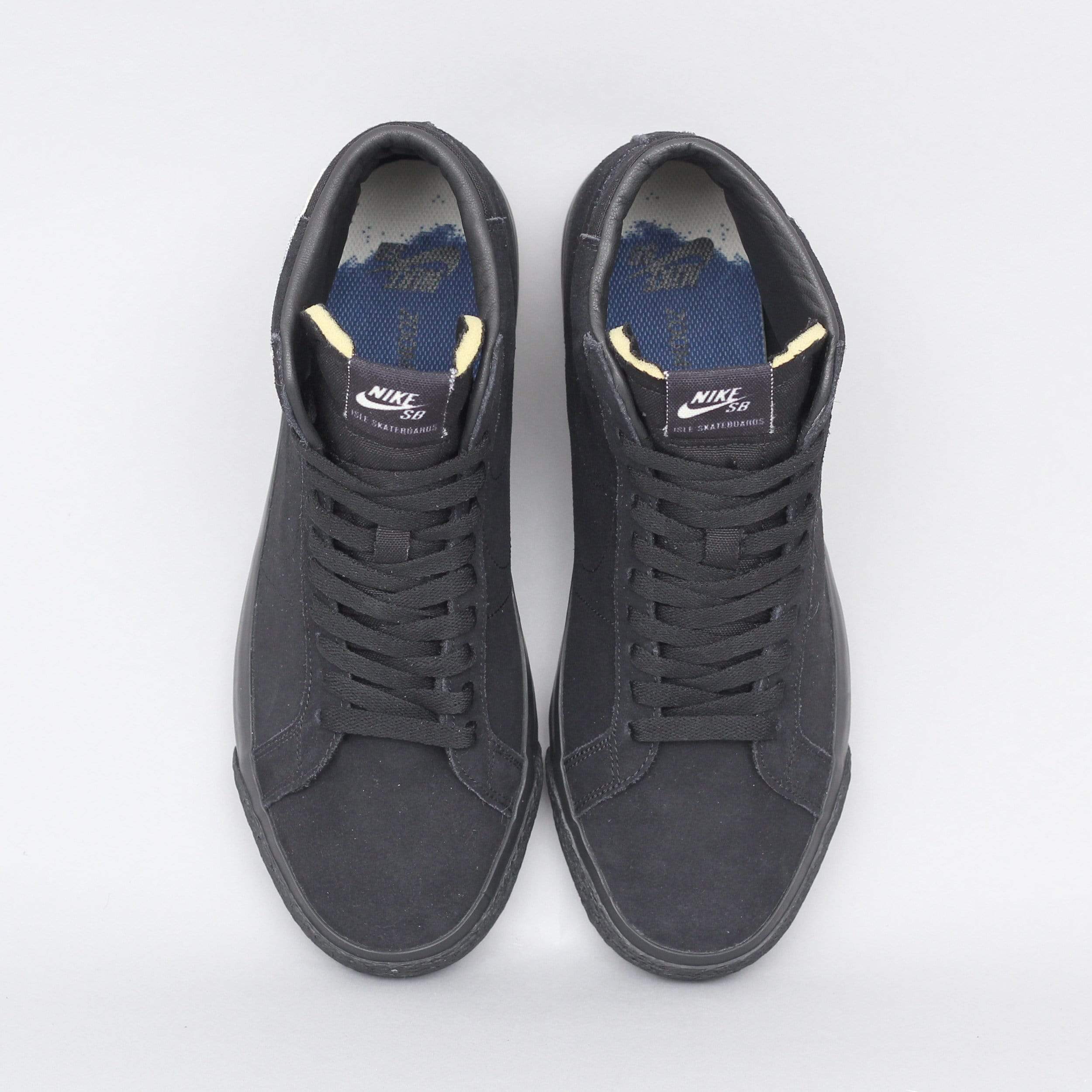 Nike SB X Isle Blazer Mid QS Shoes Black Black Sail Blue