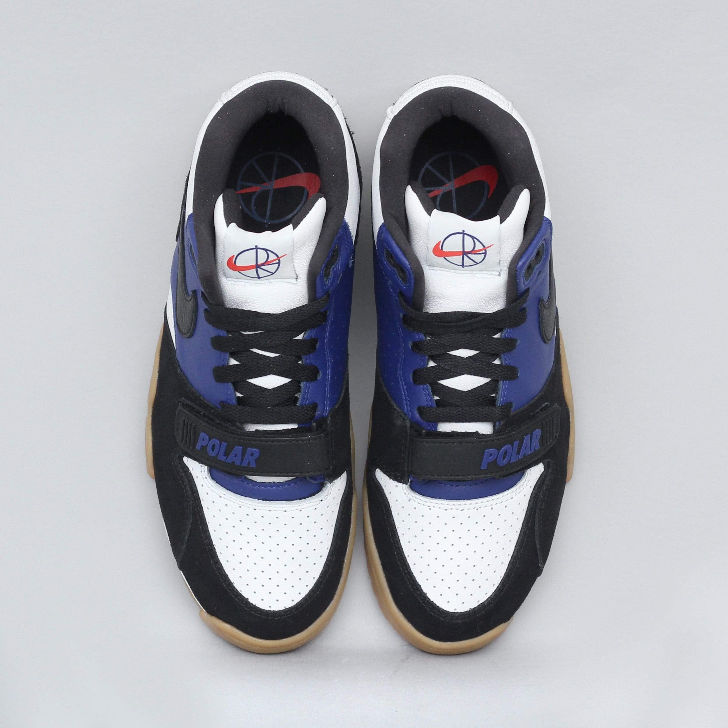 Nike SB X Polar Air Trainer 1 QS Shoes Black Black Deep Royal Blue Summit White