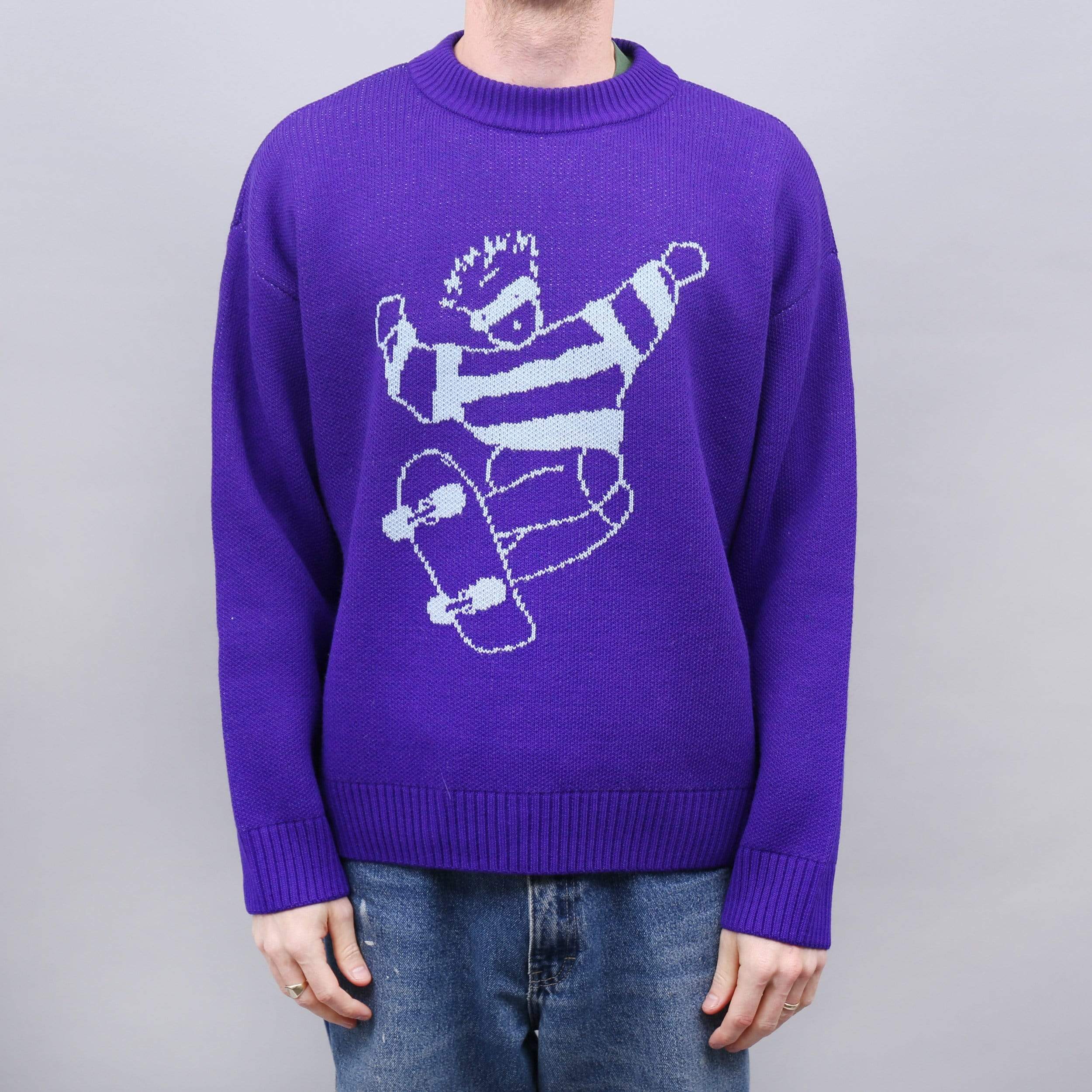 Polar Skate Dude Knit Sweater Purple – Slam City Skates