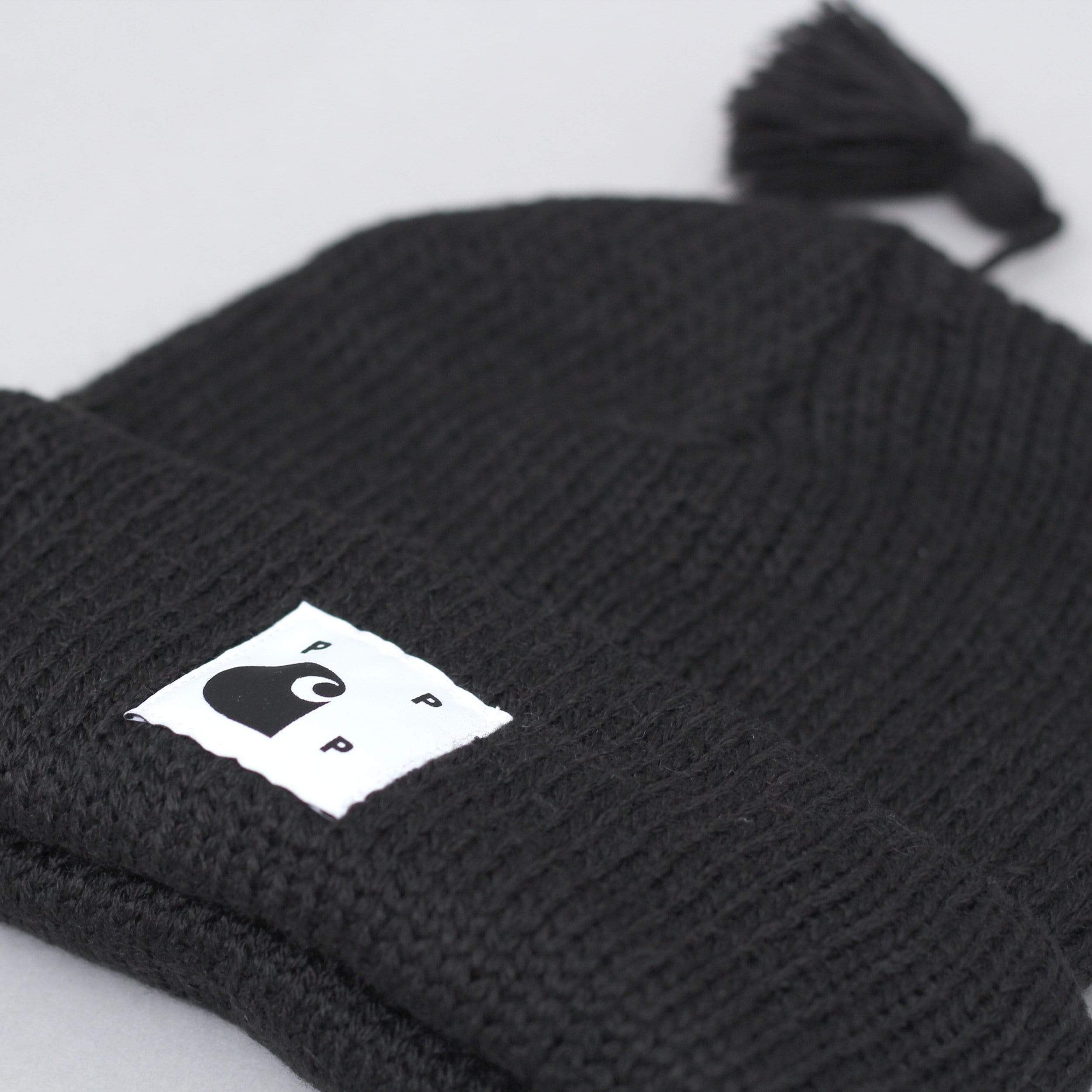 Pop Trading X Carhartt Watch Beanie Black