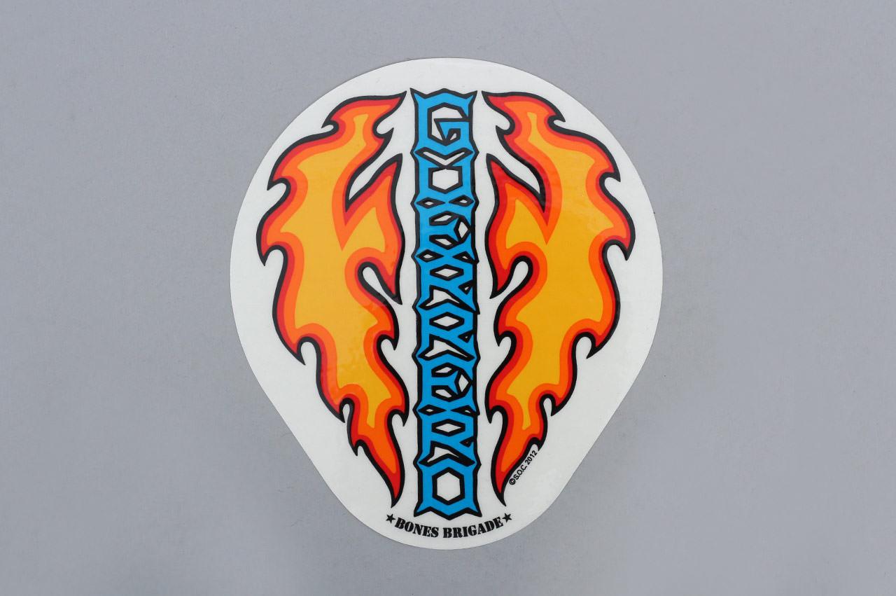 Powell Peralta Bones Brigade Guerrero Sticker Black / Yellow