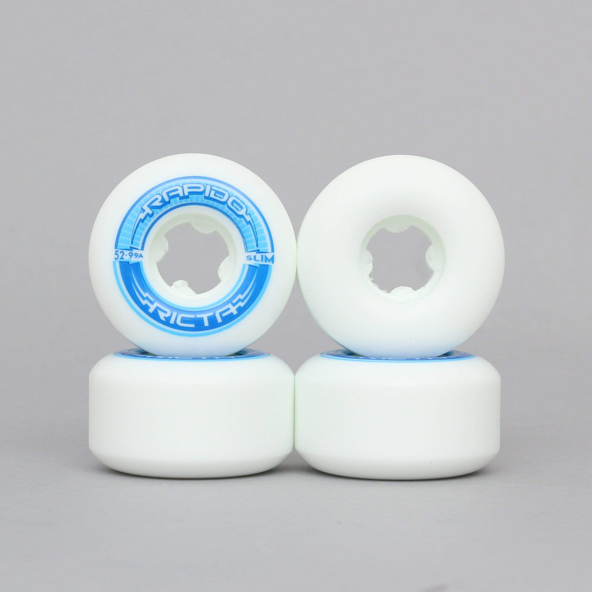 Ricta 52mm 99A Rapido Slim Wheels White – Slam City Skates