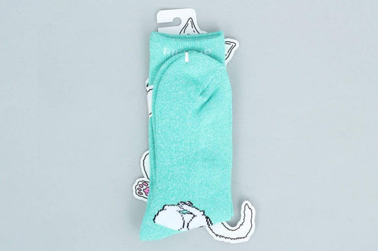 Rip N Dip Lord Nermal Heather Socks Aqua