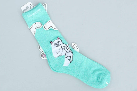 Rip N Dip Lord Nermal Heather Socks Aqua