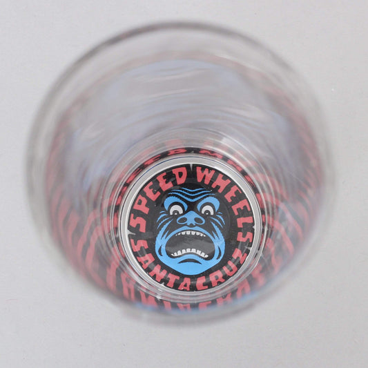 Santa Cruz Speed Wheels Shark Pint Glass Clear