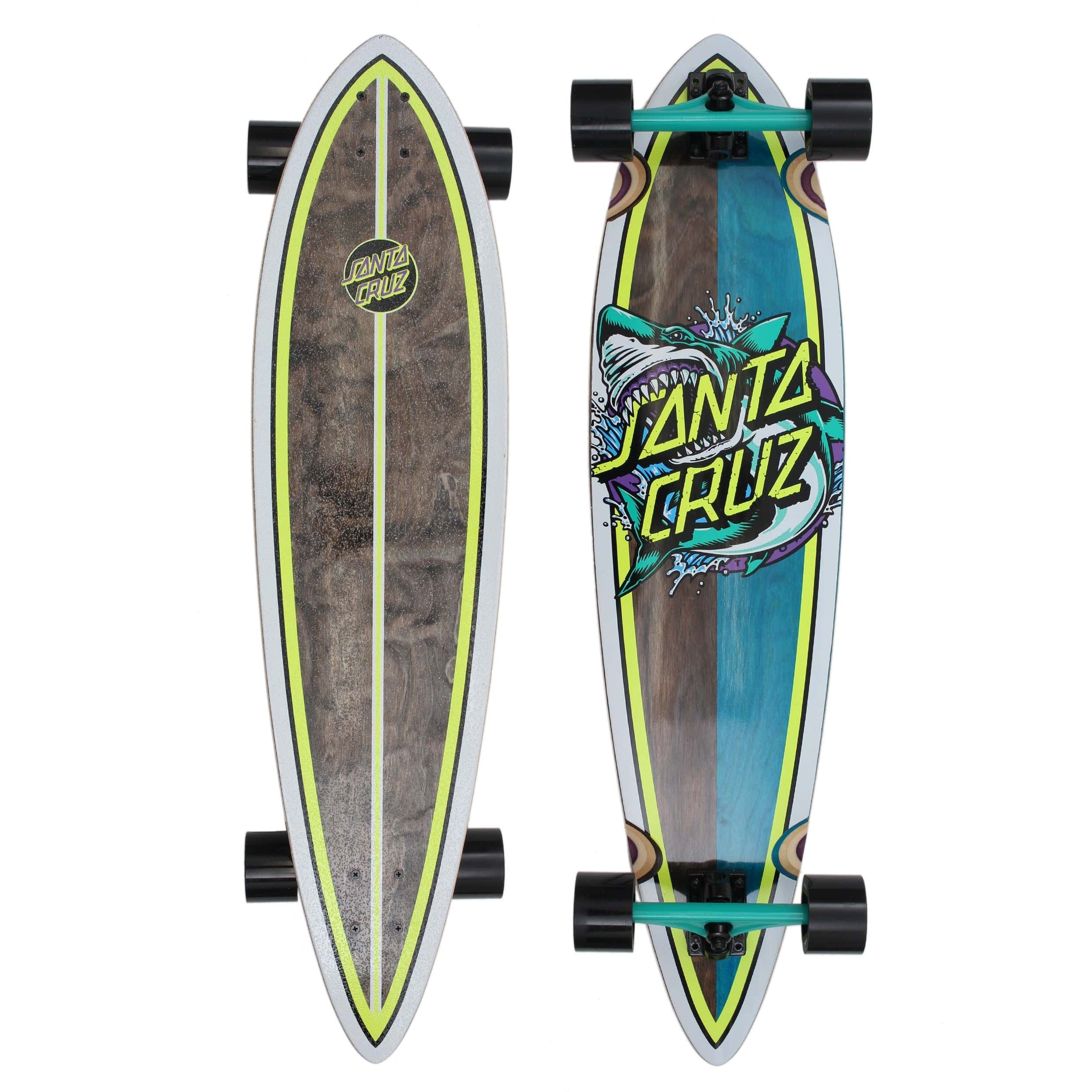 Santa Cruz 39 Shark Dot Pintail Complete Longboard Cruiser