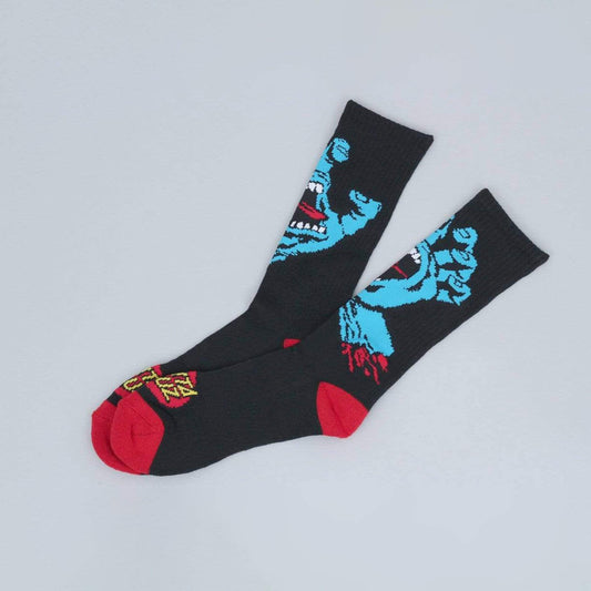 Santa Cruz Screaming Hand Socks Black