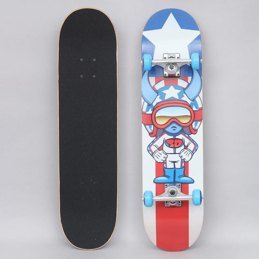 Speed Demons 7.75 Stars Complete Skateboard White / Blue / Red