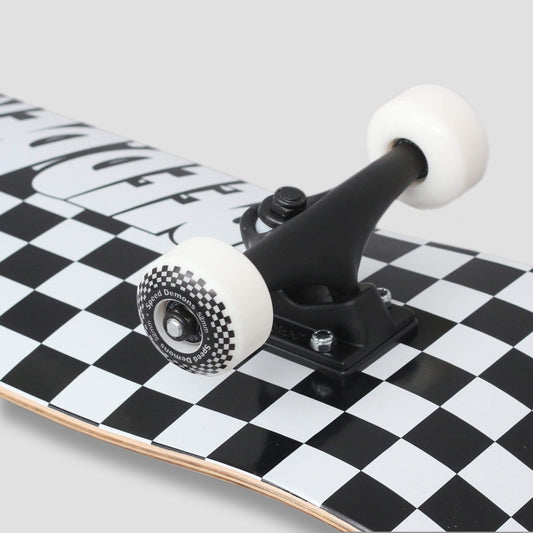 Speed Demons 8 Checkers Complete Skateboard Black / White