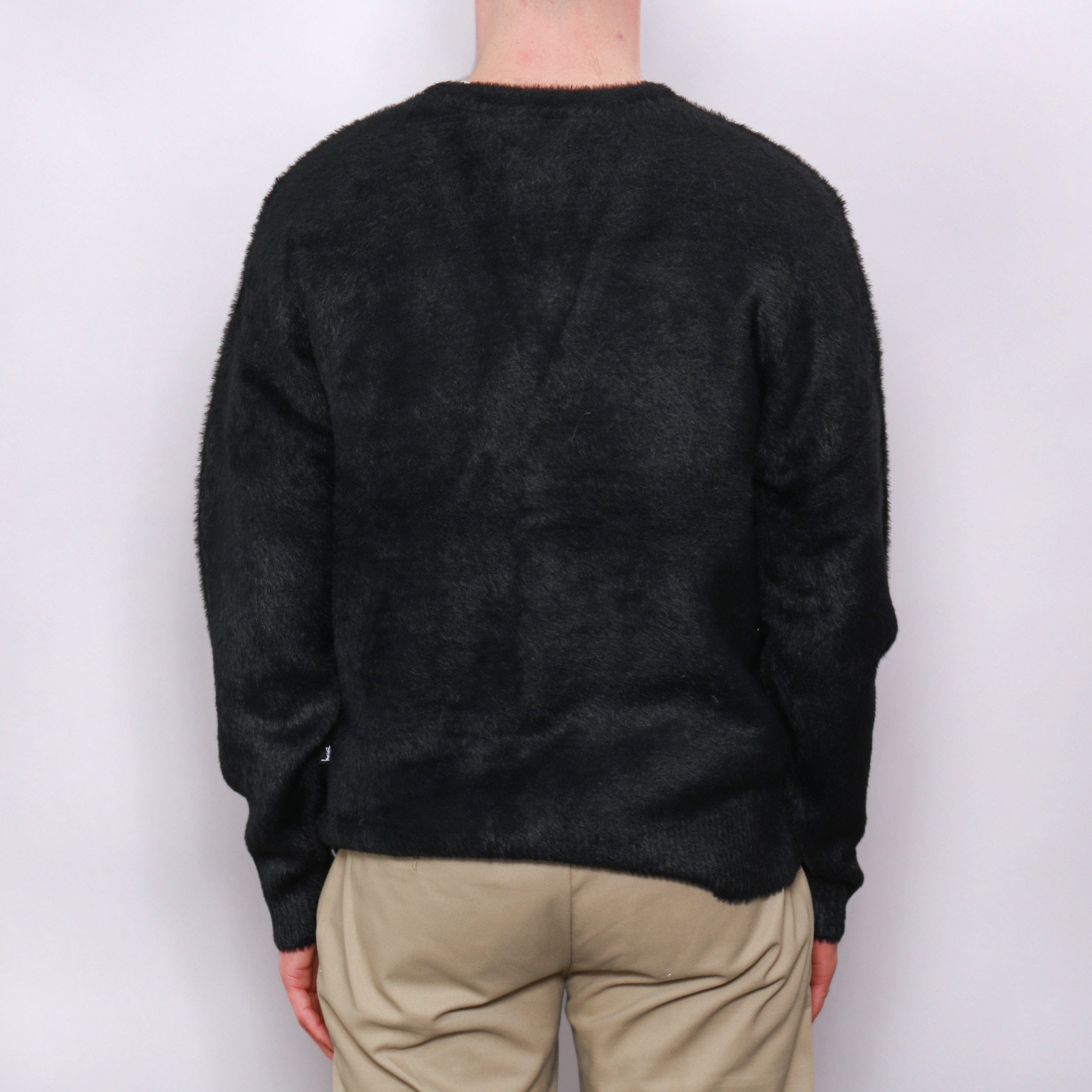 Stussy Shaggy Cardigan Black