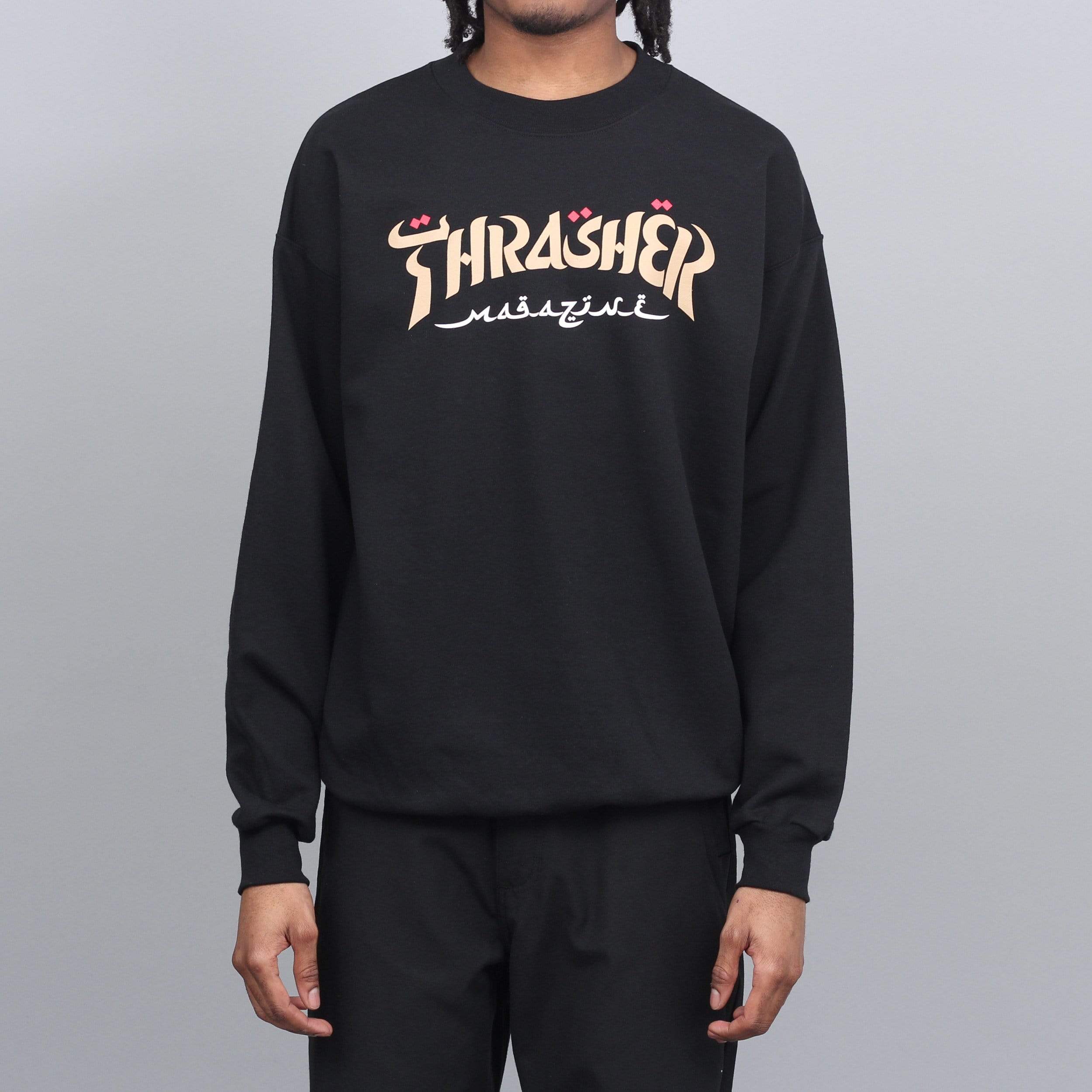 Thrasher calligraphy online crewneck