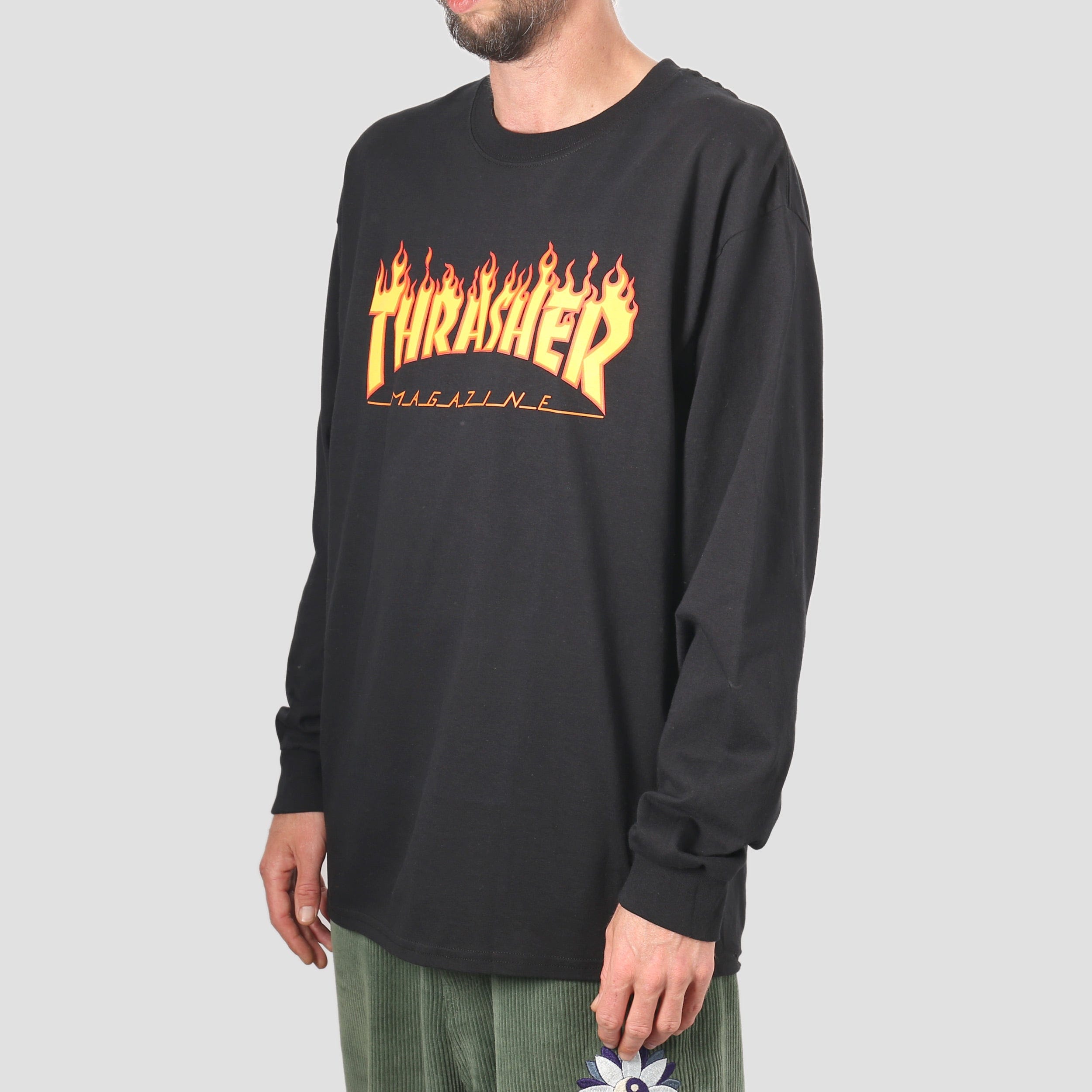 Black thrasher shop logo