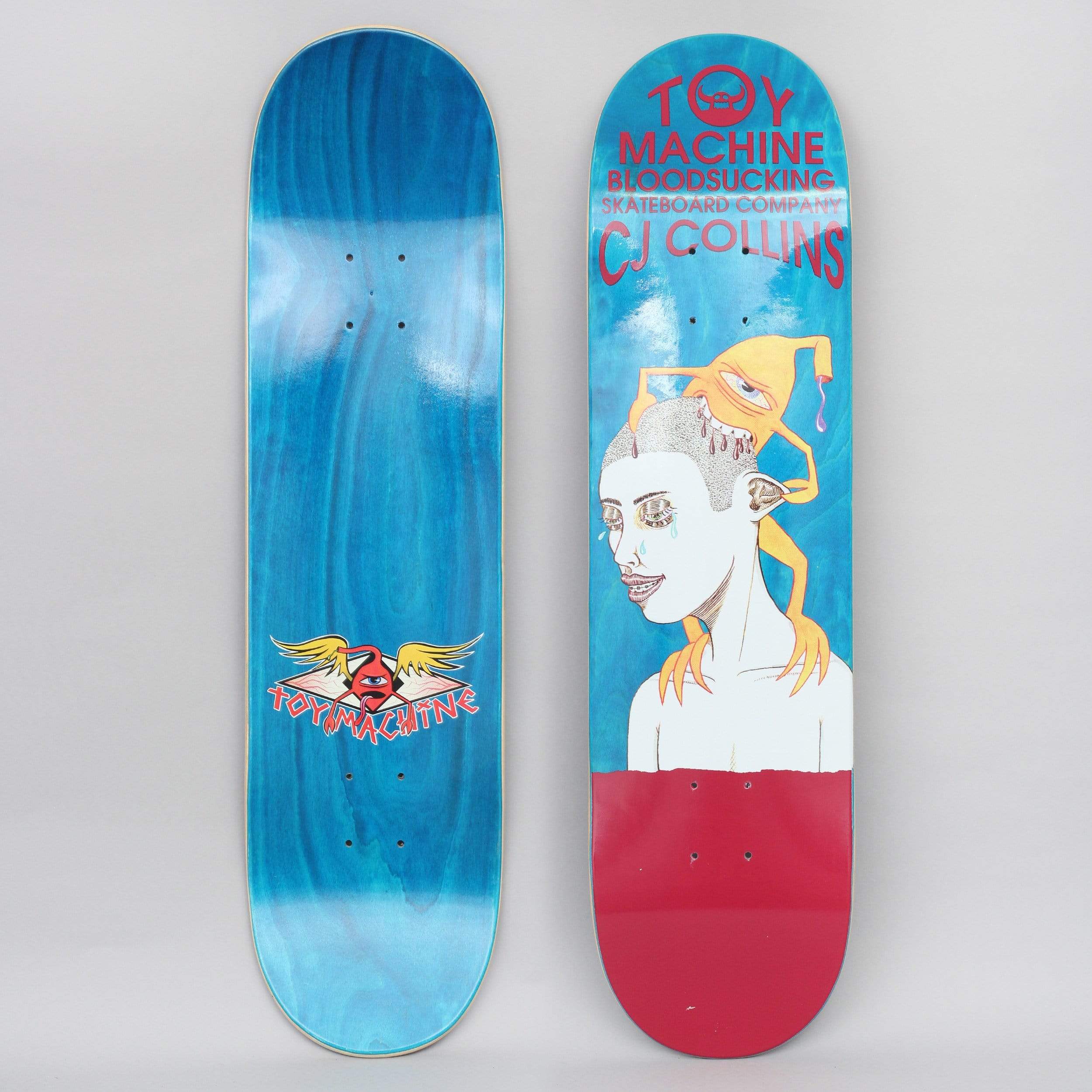 Toy Machine 8 Collins Bloodsucking Skateboard Deck Blue – Slam City Skates