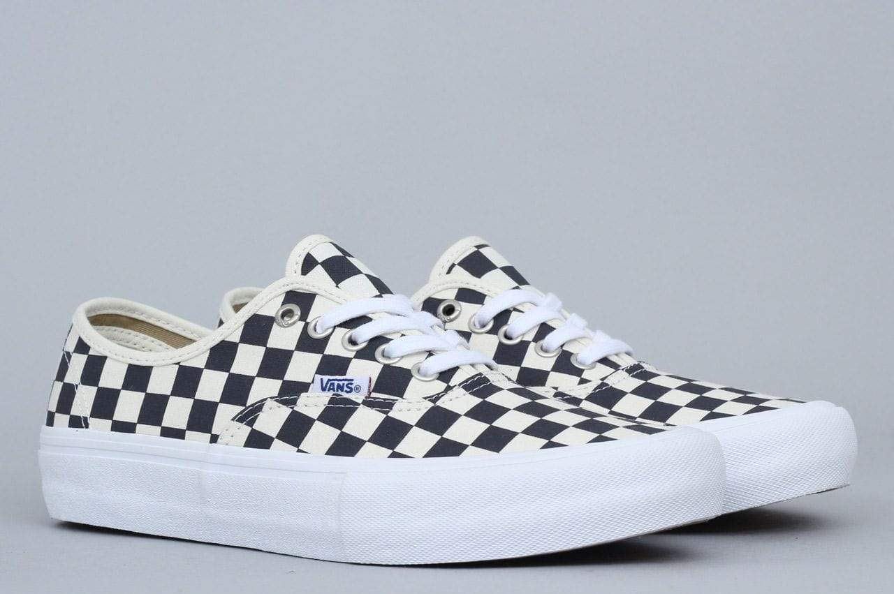 Vans Authentic Pro Shoes Checkerboard Navy