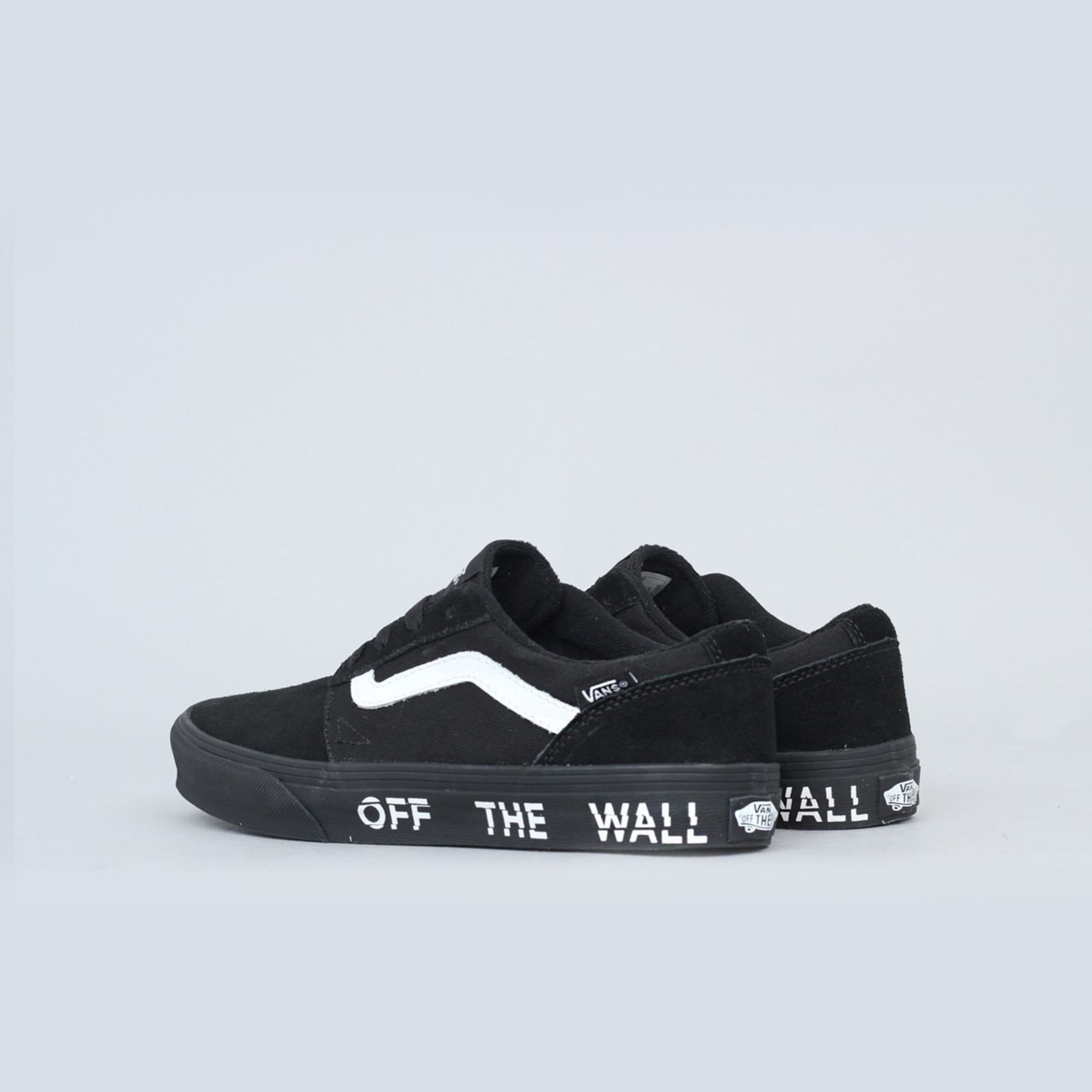 Black vans with a hotsell white stripe