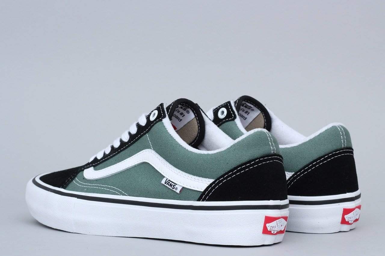 Green and hot sale black vans