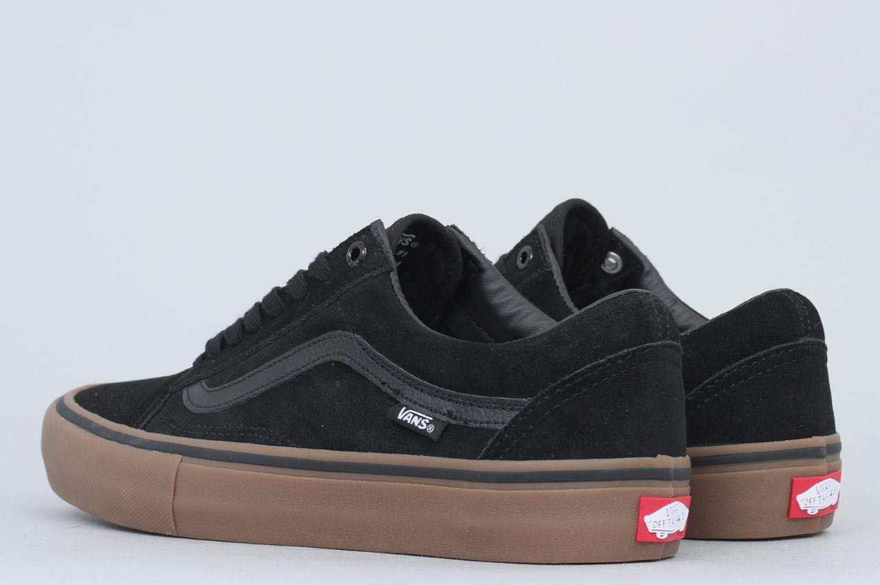 Vans Old Skool Pro Shoes Black Gum Gum from Slam City Skates