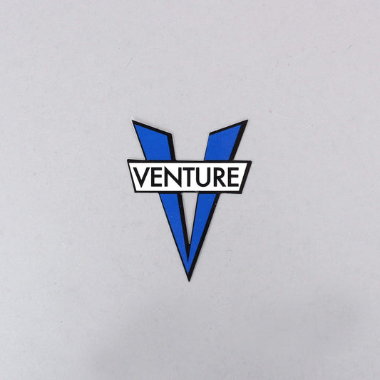 Venture V Die Cut Small Sticker Blue